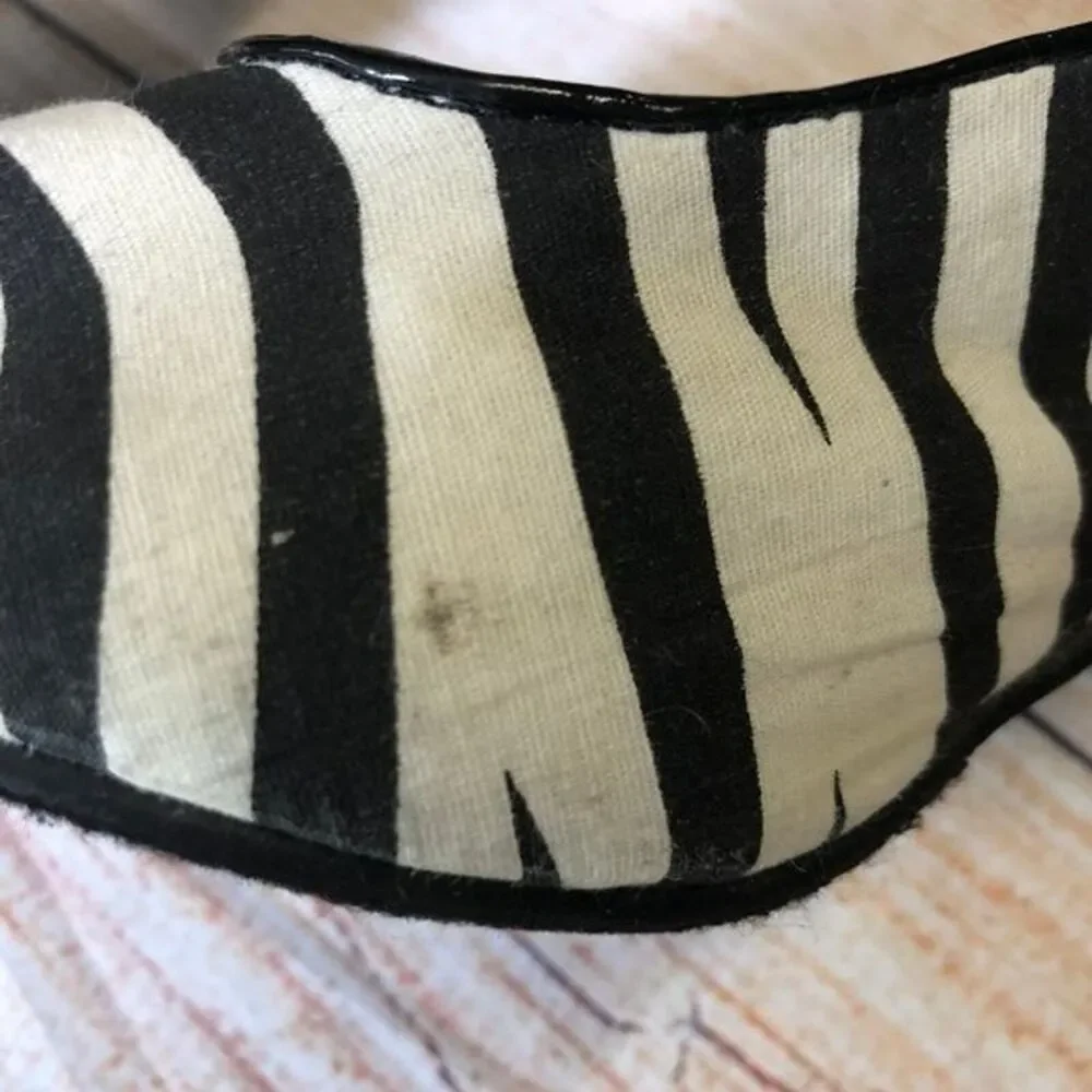 Coup D'etat Heels Zebra Print Shoes Size 8.5 NWD